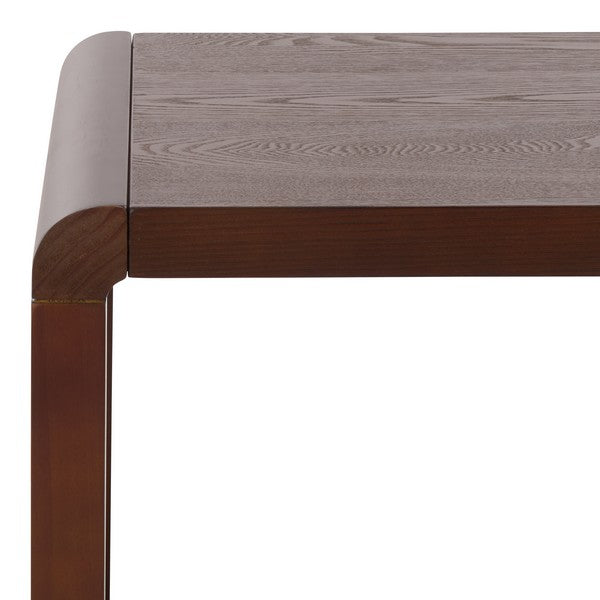 Omara Wood Accent Table in Walnut
