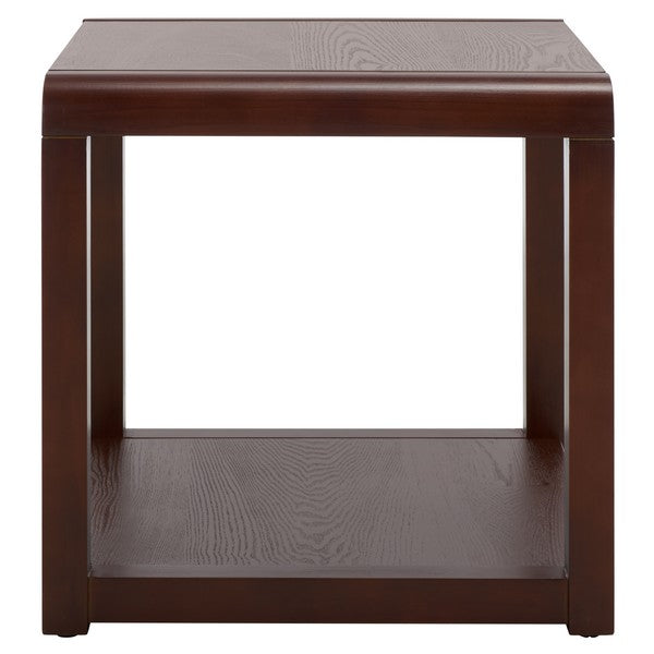 Omara Wood Accent Table in Walnut