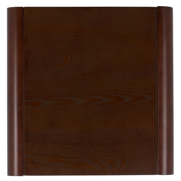 Omara Wood Accent Table in Walnut