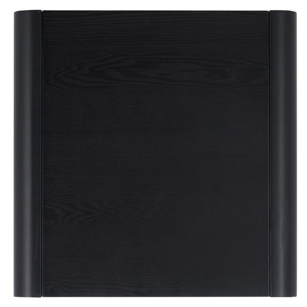 Omara Wood Accent Table in Black