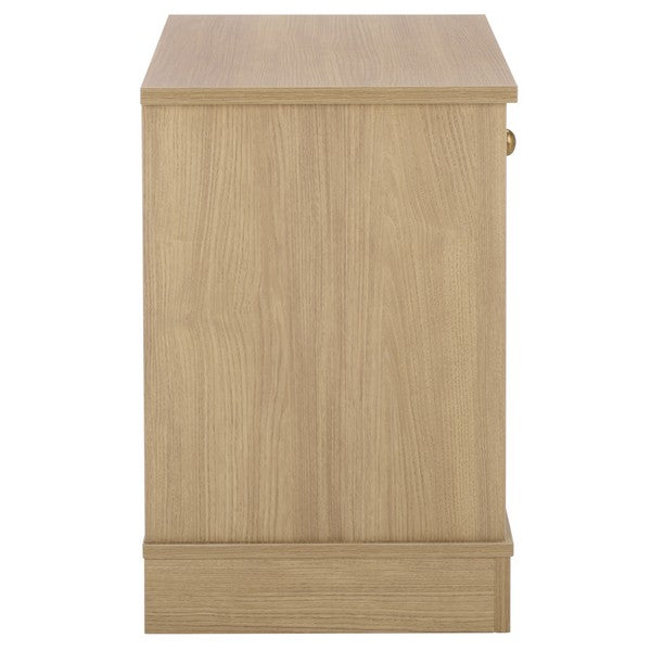Shafa Accent Table in Natural with Storage Drawer
