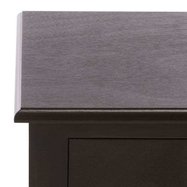 Athena Accent Table with 1 Drawer and Ball-turned Legs in Dark Chocolate