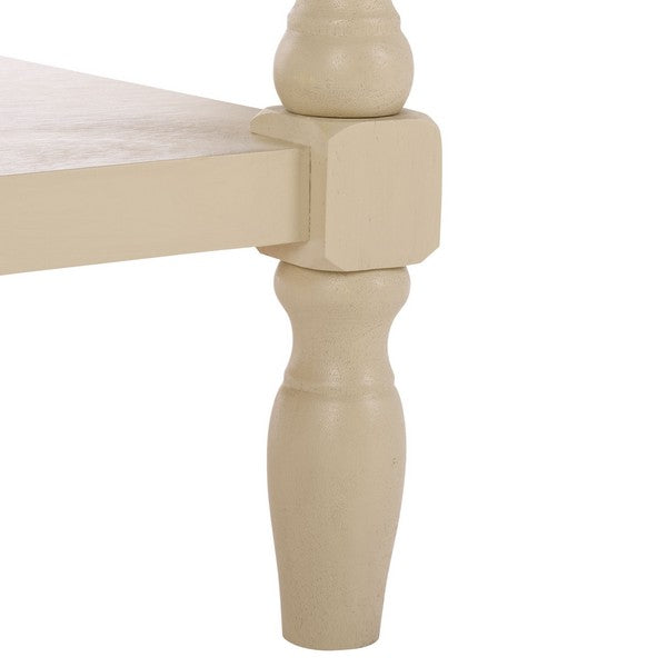 Athena Accent Table with 1 Drawer and Ball-turned Legs in Sand
