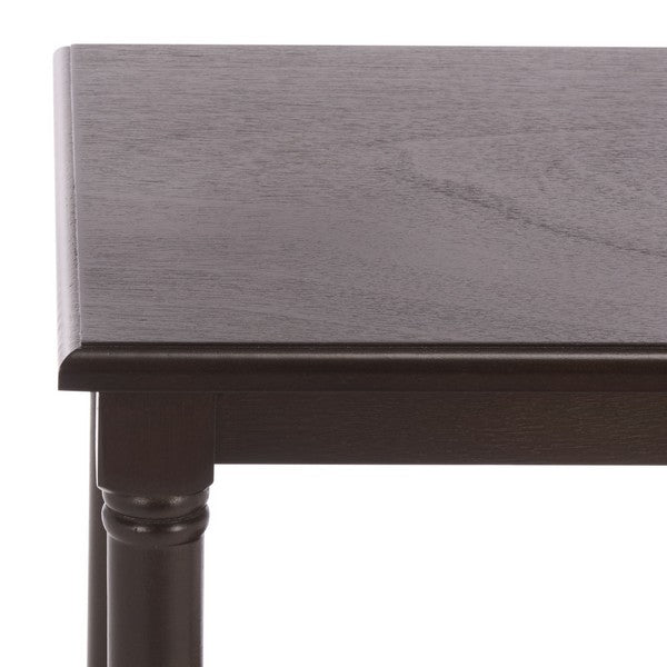 Cassie 3 Shelf Accent Table in Dark Chocolate