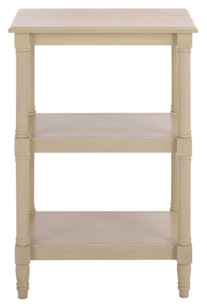 Cassie 3 Shelf Accent Table in Sand