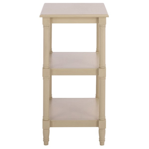 Cassie 3 Shelf Accent Table in Sand