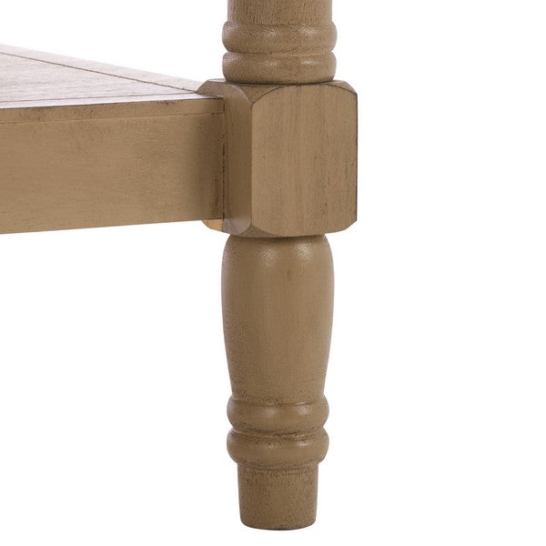 Cassie 3 Shelf Accent Table in Desert Brown