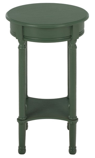 Tinsley Round Accent Table in Dusty Green