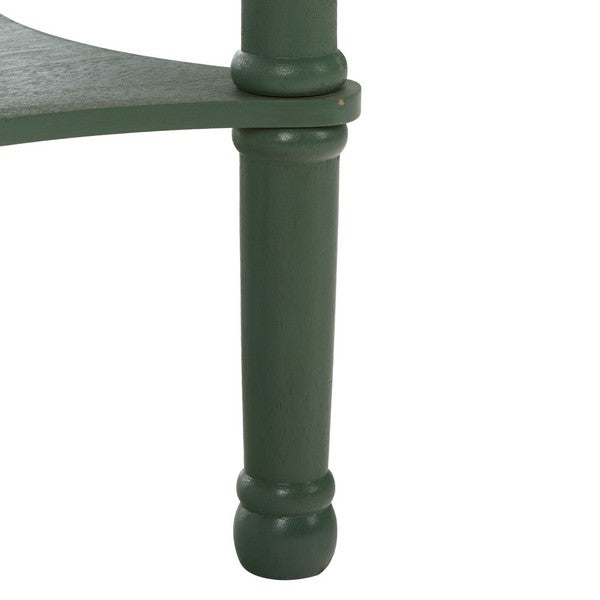 Tinsley Round Accent Table in Dusty Green