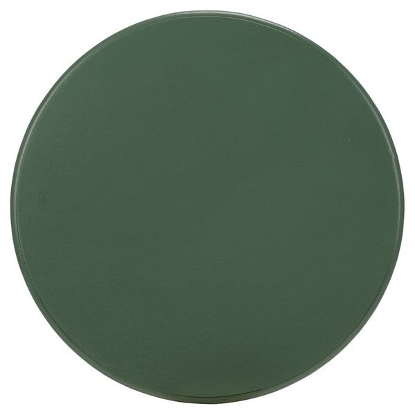 Tinsley Round Accent Table in Dusty Green