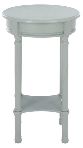 Tinsley Round Accent Table in Robins Egg Blue