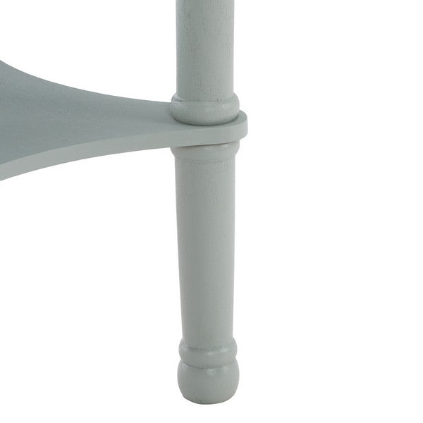 Tinsley Round Accent Table in Robins Egg Blue