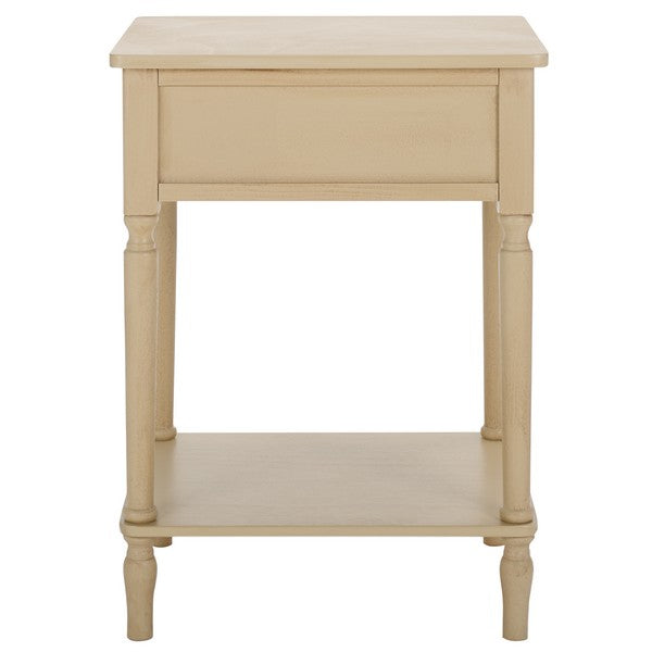 Haven Accent Table in Natural with Storage Drawer