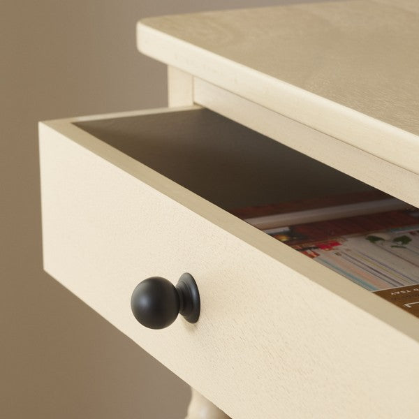 Haven Accent Table in Natural with Storage Drawer