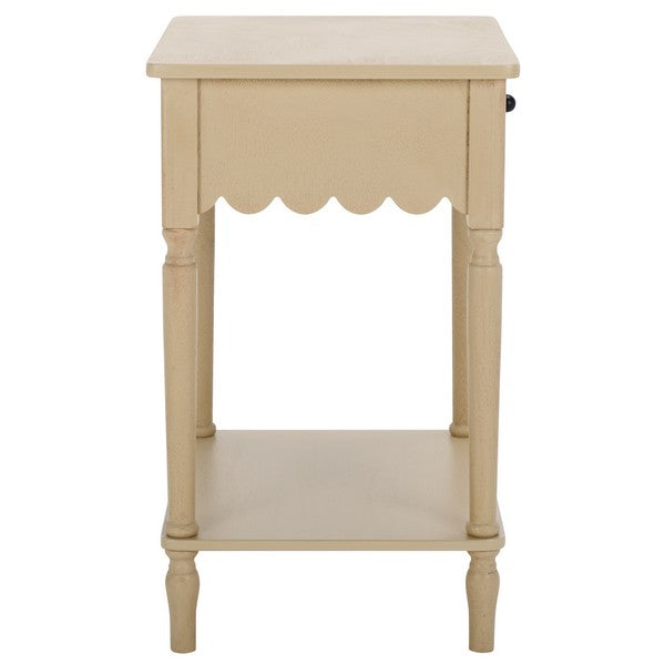Haven Accent Table in Natural with Storage Drawer