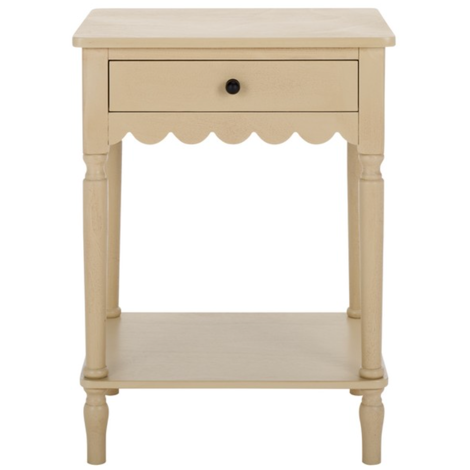 Haven Accent Table in Natural with Storage Drawer