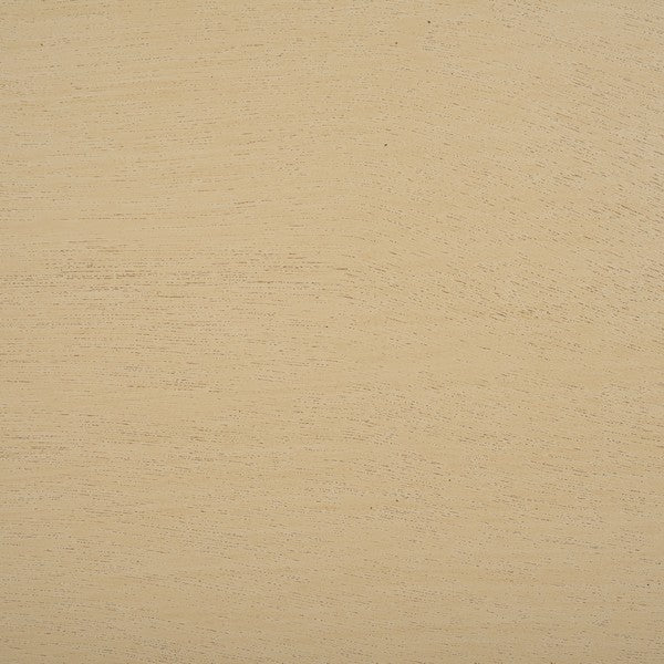 Haven Accent Table in Natural with Scalloped Edge