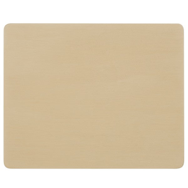 Haven Accent Table in Natural with Scalloped Edge