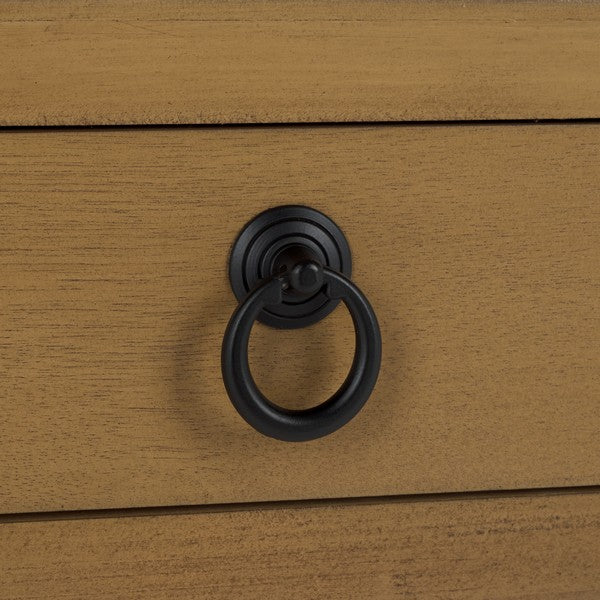 Haven Accent Table in Dessert Brown with Low StorageDrawer