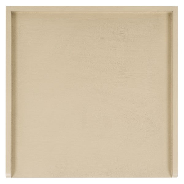 Araminta Accent Table in Sand with Storage Drawer