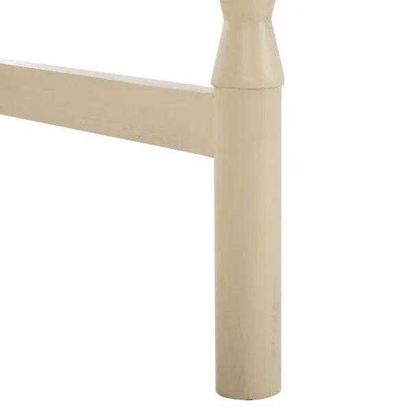 Astaroth Wood Accent Table in Sand - The Mayfair Hall