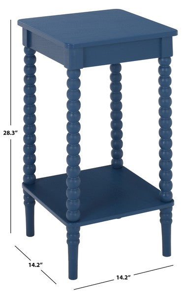 Orbis Square Accent Table in Blue
