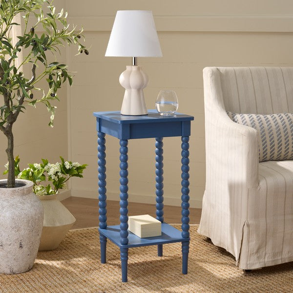 Orbis Square Accent Table in Blue