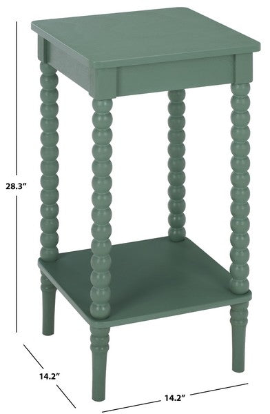 Orbis Square Accent Table in Sage Green