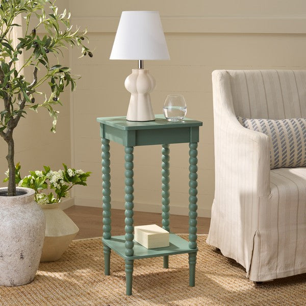 Orbis Square Accent Table in Sage Green