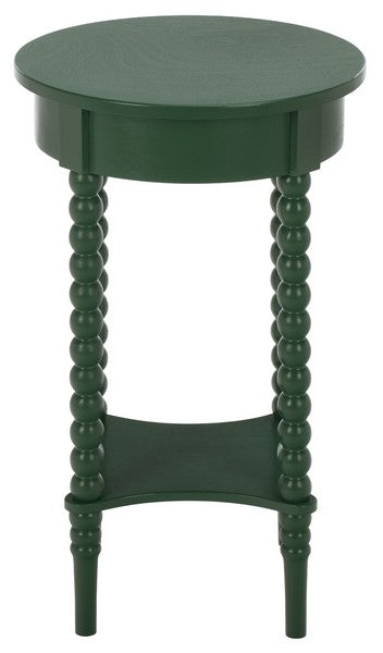 Orbis Round Accent Table in Garden Green