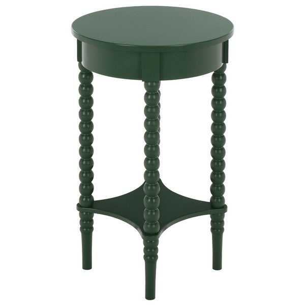 Orbis Round Accent Table in Garden Green