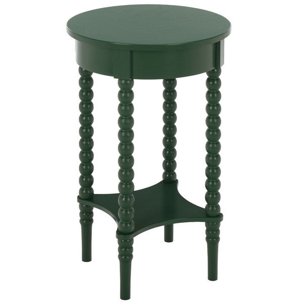 Orbis Round Accent Table in Garden Green