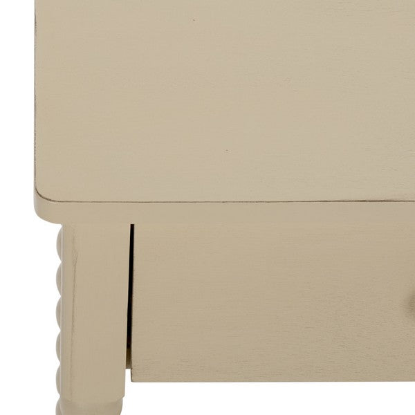 Orbis Accent Table with 1 Drawer in Distressed White