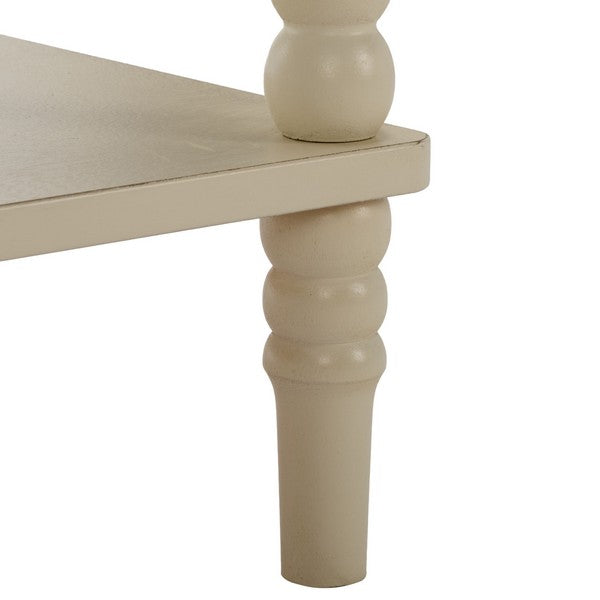 Orbis Accent Table with 1 Drawer in Distressed White