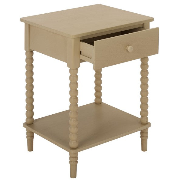 Orbis Accent Table with 1 Drawer in Natural