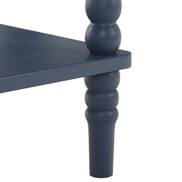 Orbis Accent Table with 1 Drawer in Blue