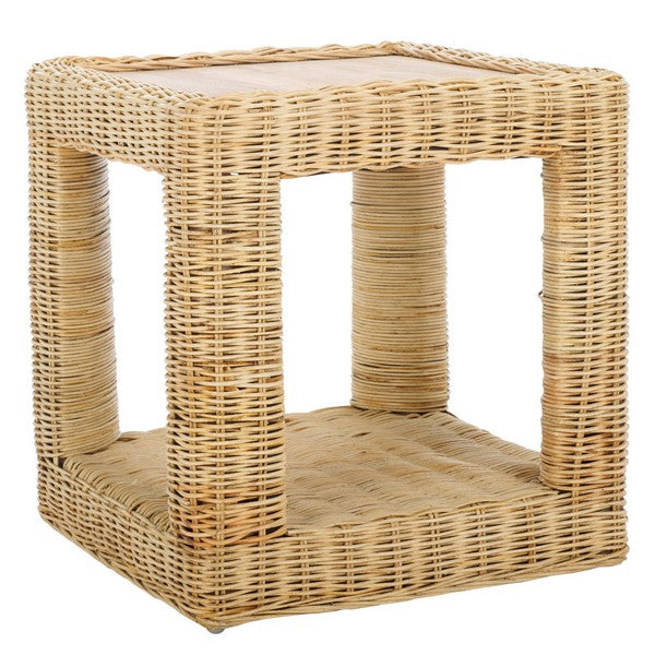 Castriel Rattan Accent Table in Natural