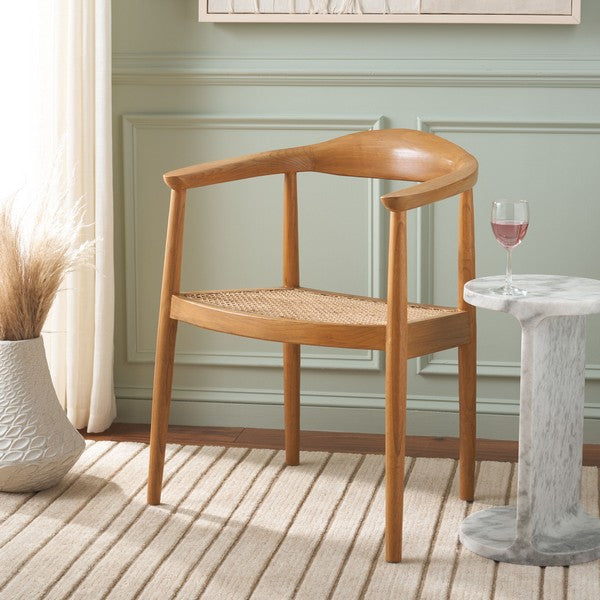 Savina Sungkai Wood Accent Chair in Natural