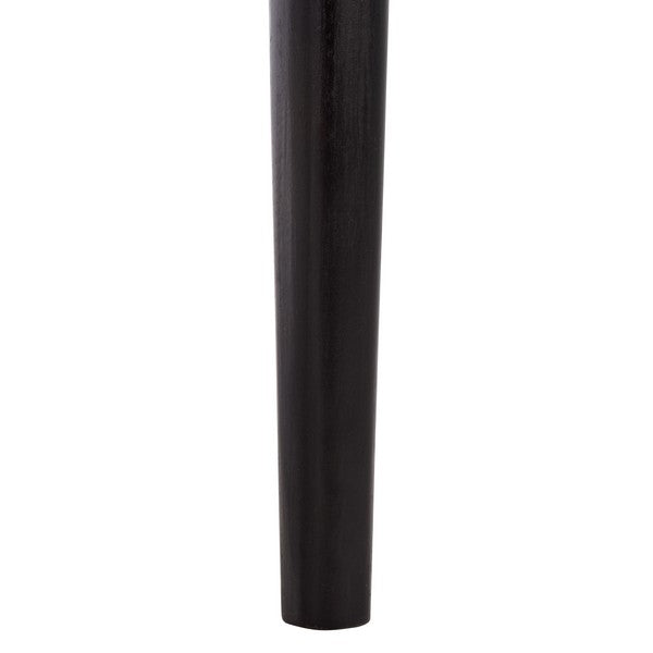 Kumi Rattan Accent Chair in Brown with Ivory Cushion