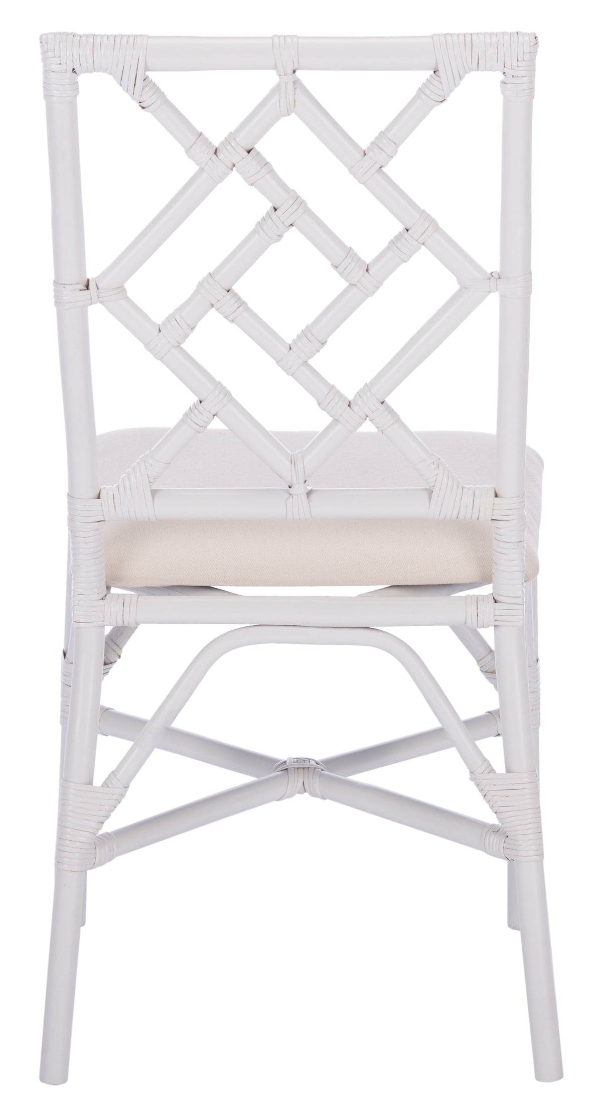 Bhumi Dining Chair in White with Cushion