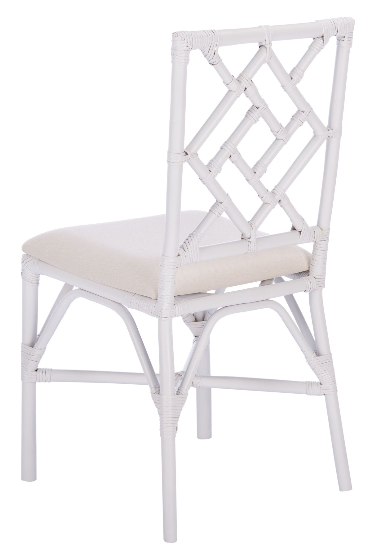 Bhumi Dining Chair in White with Cushion
