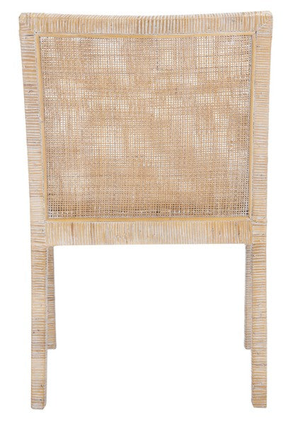 Sarai Grey-White Wash Accent Chair W/ Cushion - The Mayfair Hall
