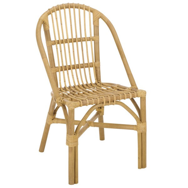 Oksana Woven Rattan Accent Chair in Natural
