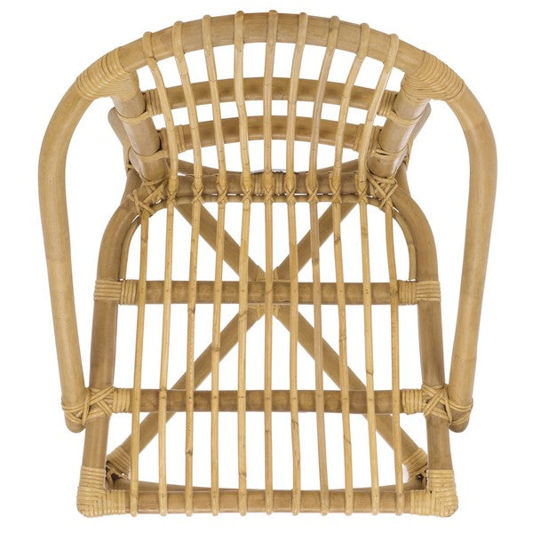 Oksana Woven Rattan Accent Chair in Natural
