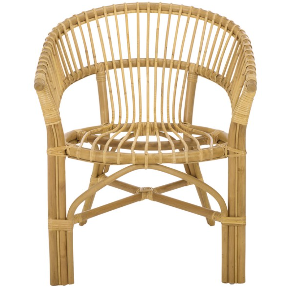 Varvara Woven Rattan Arm Chair in Natural