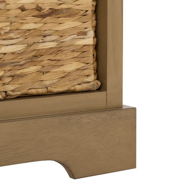 Damien 3 Drawer Storage Bench in Desert Brown