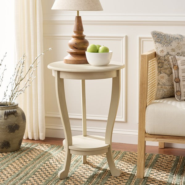 Mary Pedestal Table in Sand