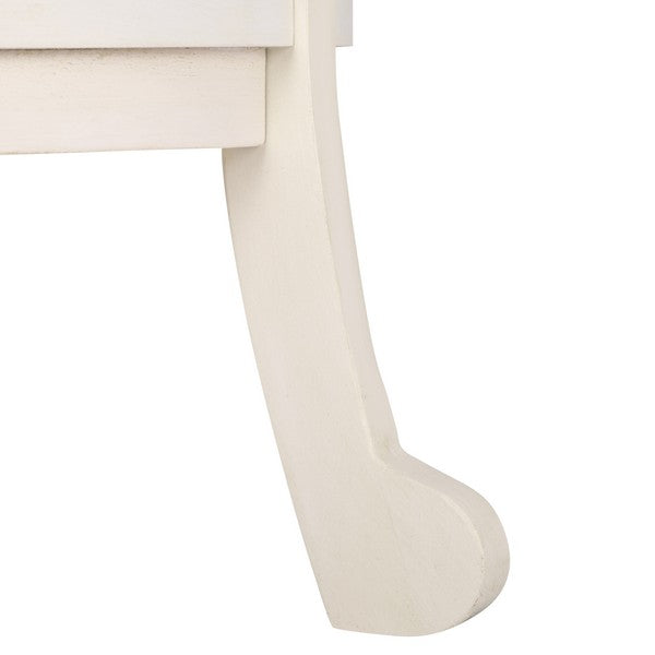 Mary Pedestal Table in Ivory