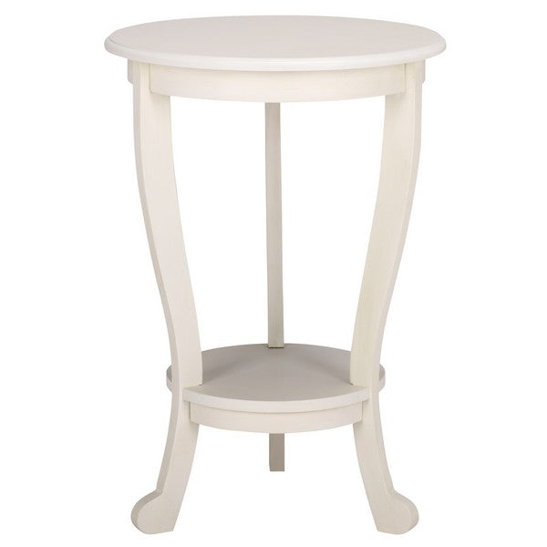 Mary Pedestal Table in Ivory
