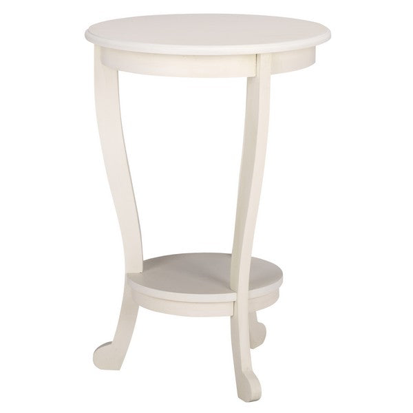 Mary Pedestal Table in Ivory